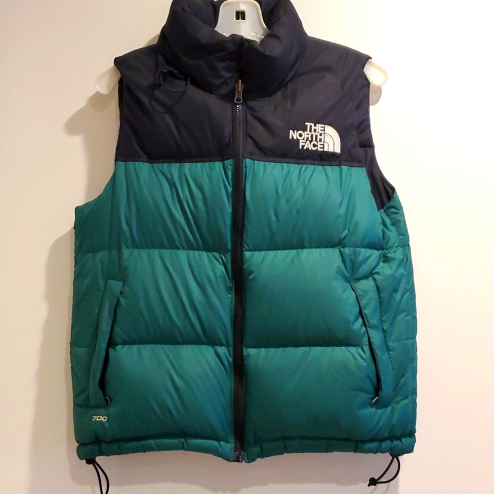 The North Face - 1996 Retro Nuptse Nylon Down Puffer Vest Green size S